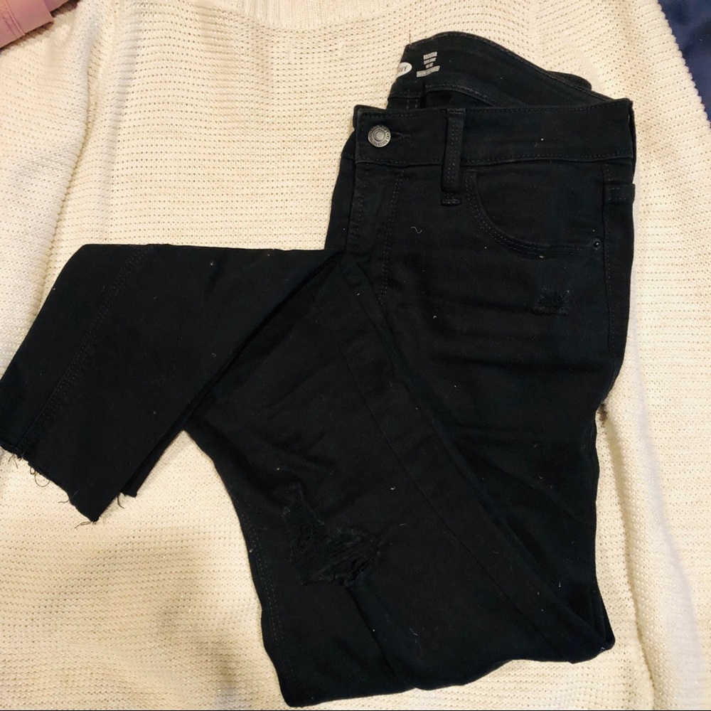 Black high waisted skinny jeans